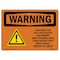 Signmission OSHA WARNING Sign, Children Can Fall Into, 24in X 18in Rigid Plastic, 24" W, 18" H, Landscape OS-WS-P-1824-L-12520 - alternate 1